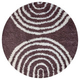 The Rugs Moodi Shaggy Purple Velvetine Rug