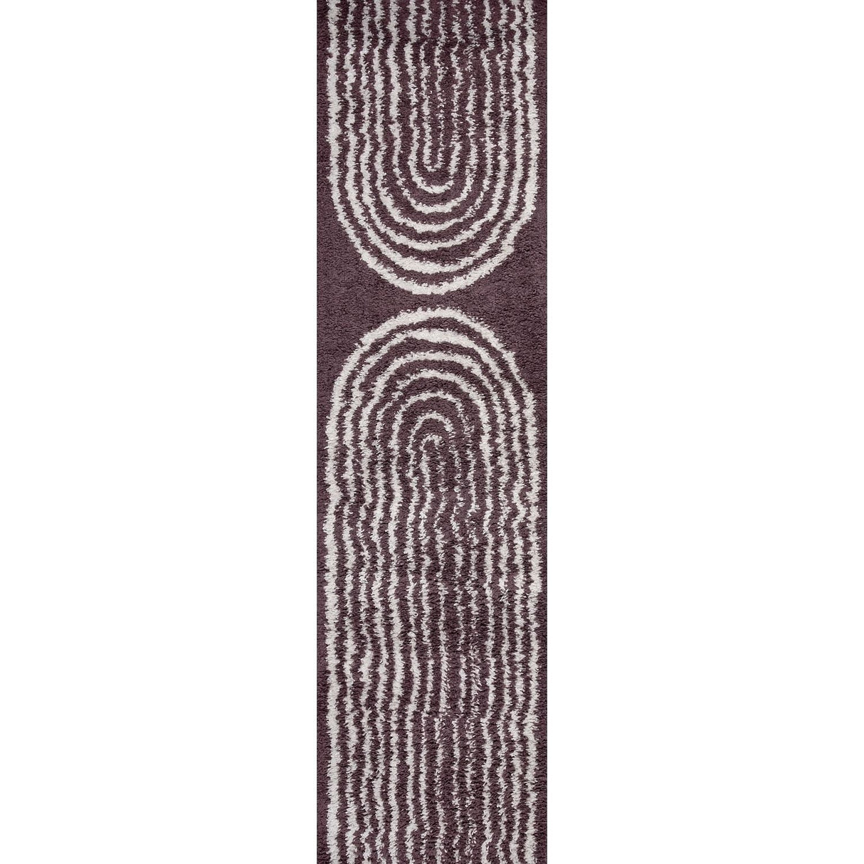 The Rugs Moodi Shaggy Purple Velvetine Rug