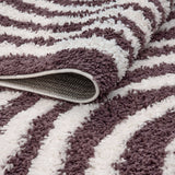 The Rugs Moodi Shaggy Purple Velvetine Rug