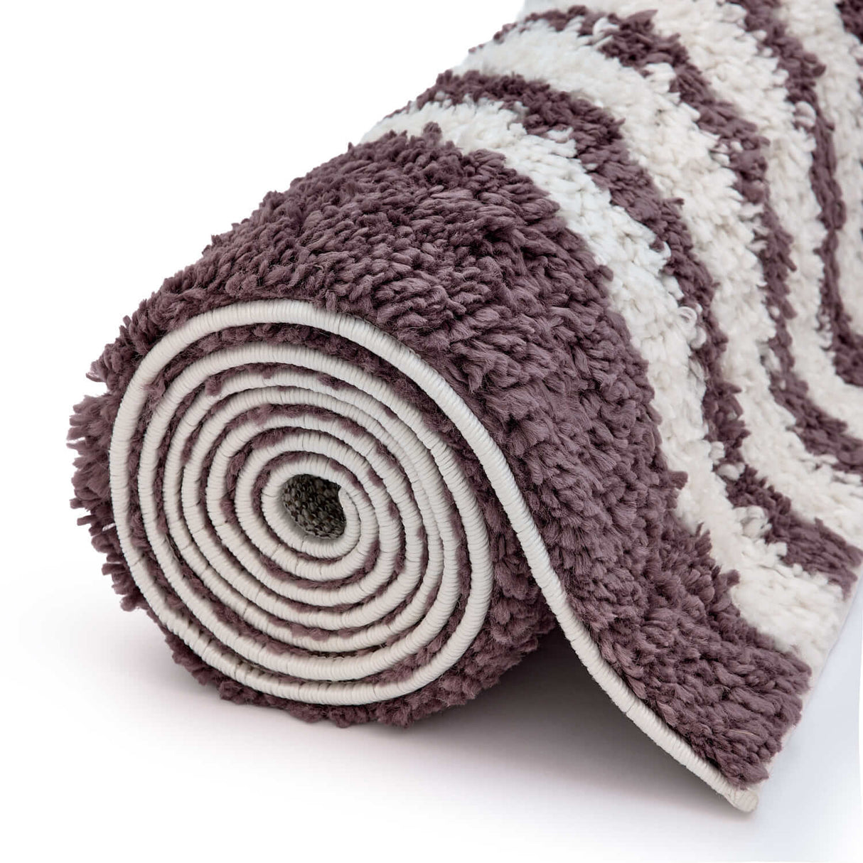 The Rugs Moodi Shaggy Purple Velvetine Rug