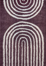 The Rugs Moodi Shaggy Purple Velvetine Rug