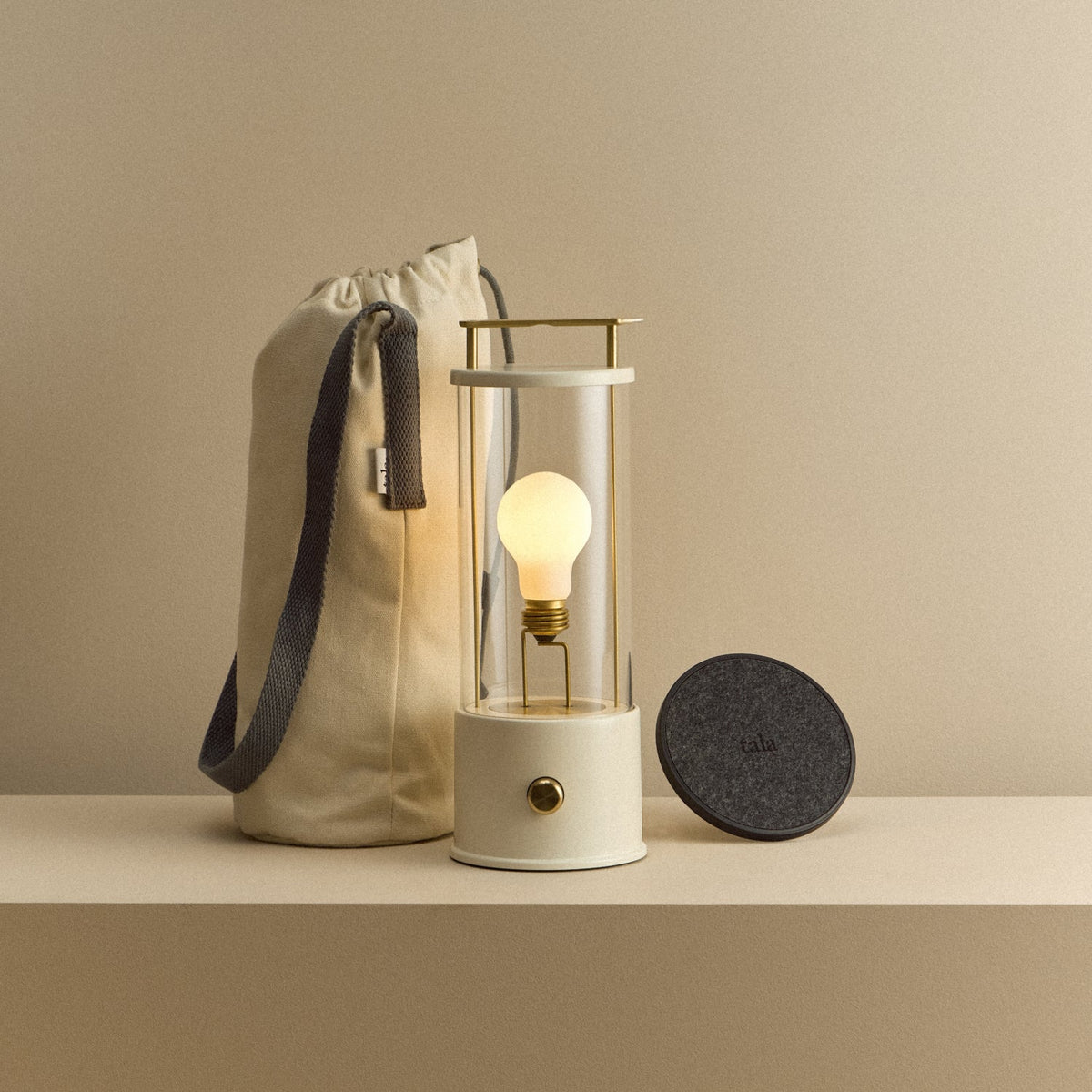 Tala The Muse 1.0 Portable Lamp Candlenut White Bundle