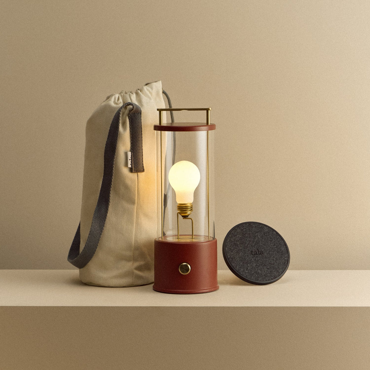 Tala The Muse 1.0 Portable Lamp in Pomona Red