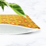 Shadowbright Retro Mustard Floral Make Up Bag - 24cm x 19cm