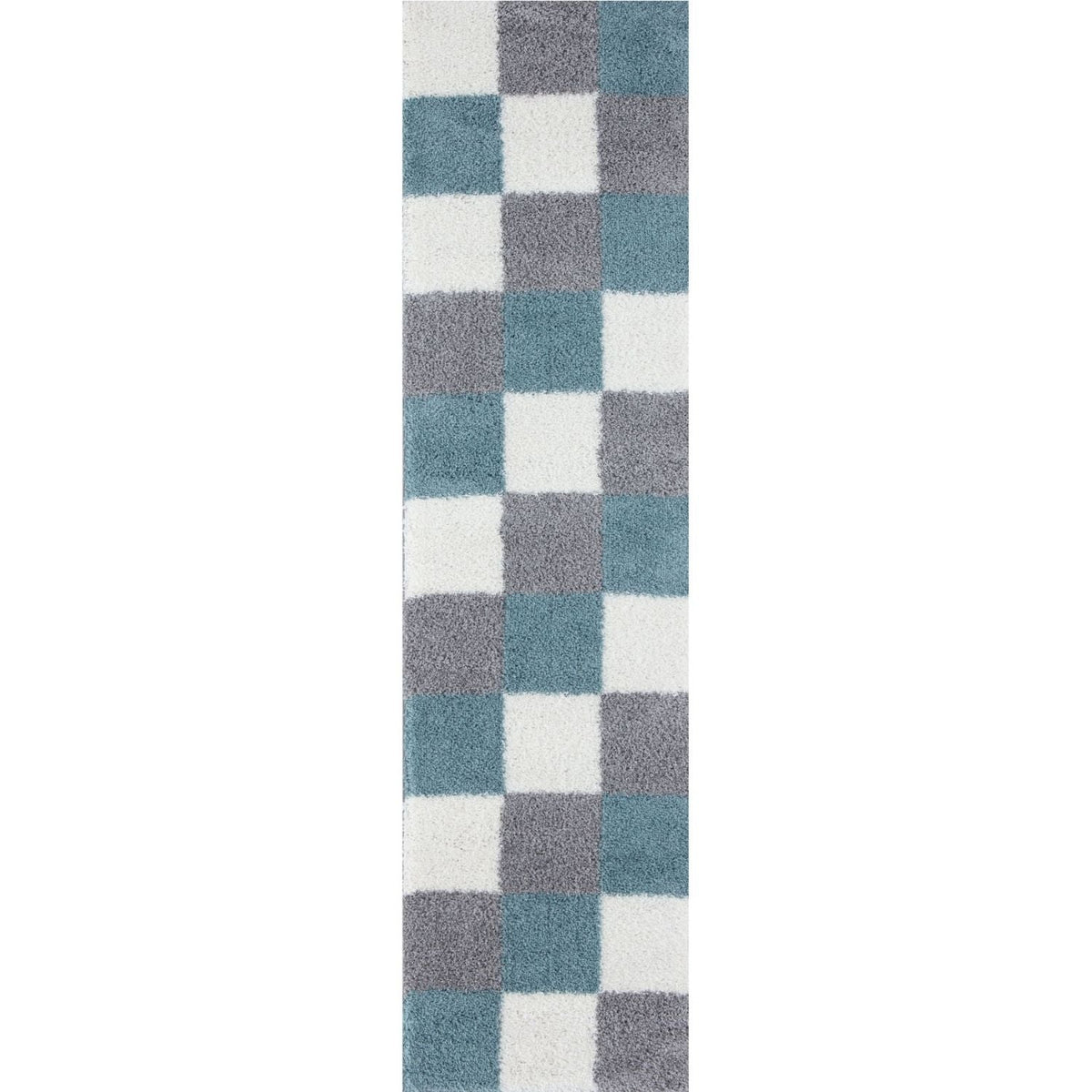 Myshaggy Geometric Duck Egg Blue Rug | The Rugs