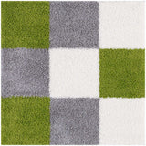 Myshaggy Geometric Green Rug