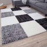 Myshaggy Geometric Grey Rug by The Rugs