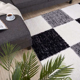 Myshaggy Geometric Grey Rug by The Rugs