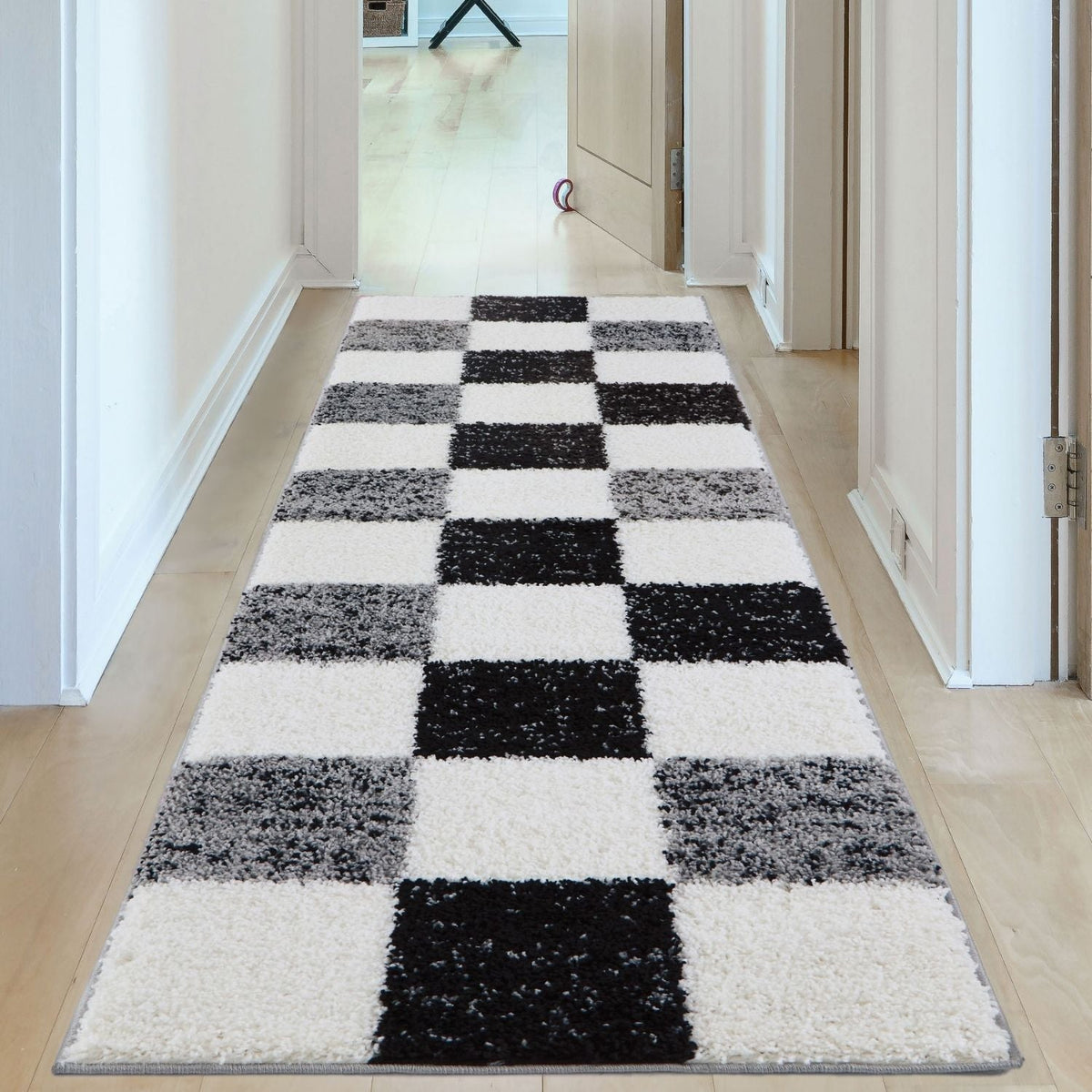 Myshaggy Geometric Grey Rug by The Rugs