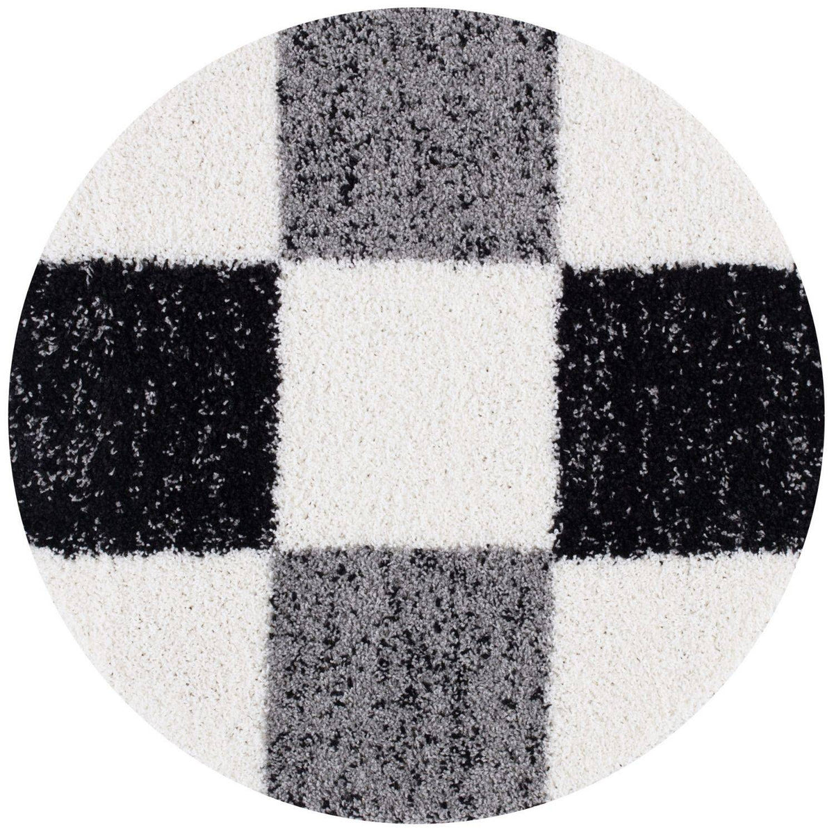 Myshaggy Geometric Grey Rug by The Rugs