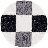 Myshaggy Geometric Grey Rug by The Rugs