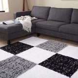 Myshaggy Geometric Grey Rug by The Rugs