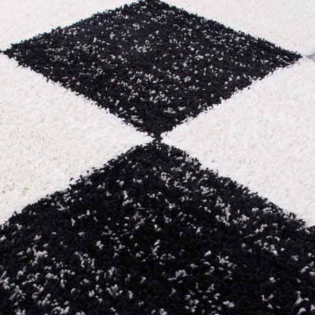 Myshaggy Geometric Grey Rug by The Rugs