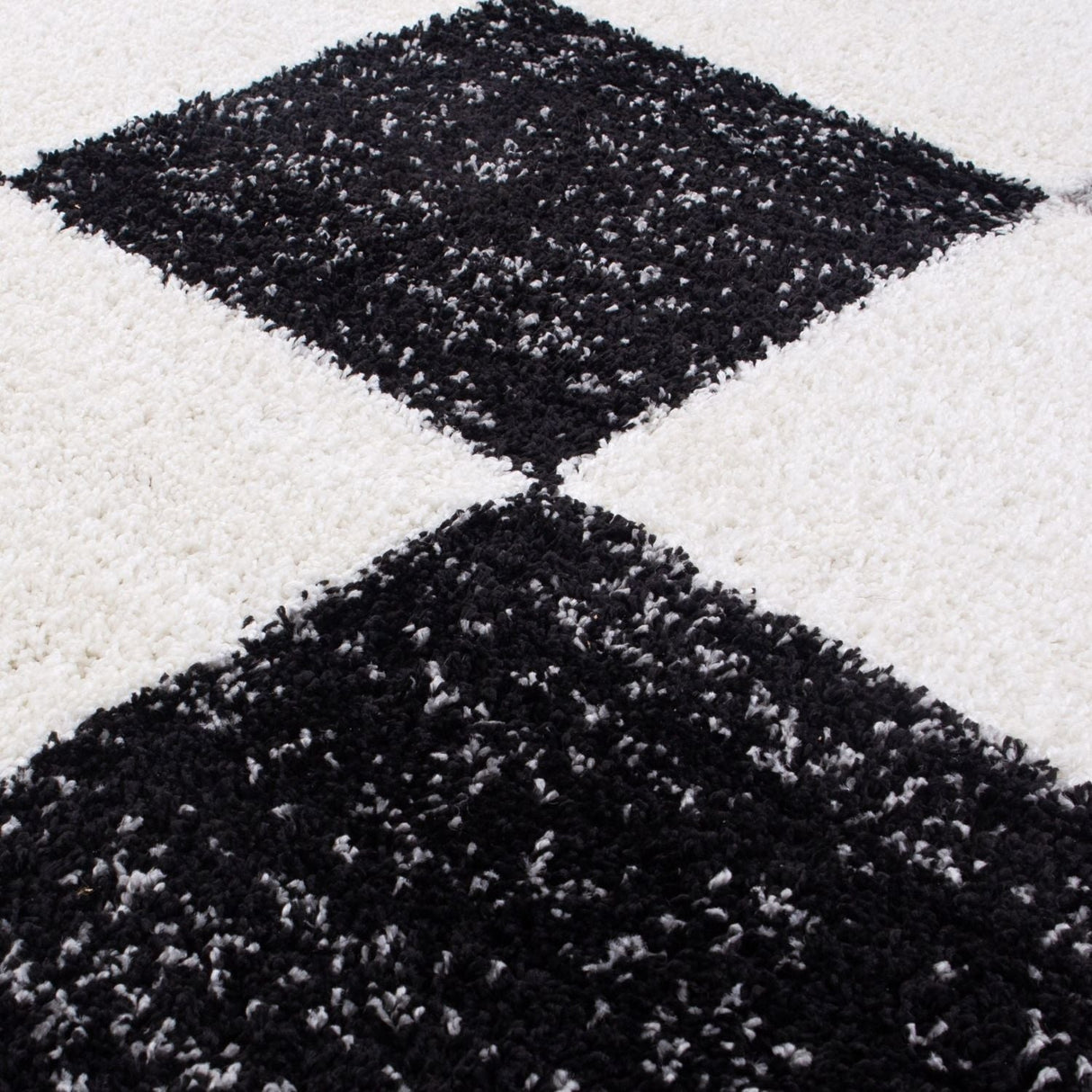 Myshaggy Geometric Grey Rug by The Rugs