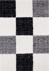 Myshaggy Geometric Grey Rug by The Rugs
