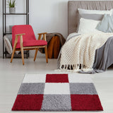 The Rugs Myshaggy Geometric Red Rug - 100%  polypropylene