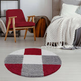 The Rugs Myshaggy Geometric Red Rug - 100%  polypropylene