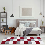 The Rugs Myshaggy Geometric Red Rug - 100%  polypropylene