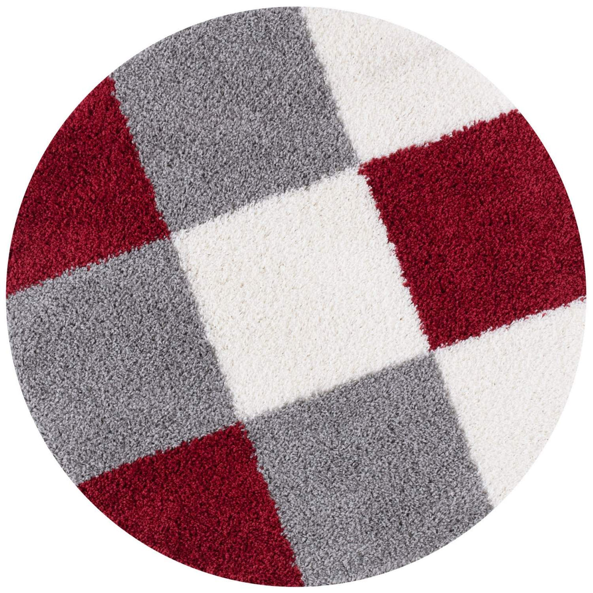 The Rugs Myshaggy Geometric Red Rug - 100%  polypropylene
