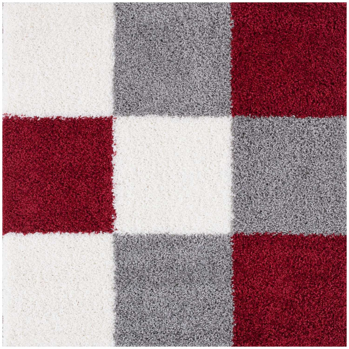 The Rugs Myshaggy Geometric Red Rug - 100%  polypropylene