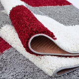 The Rugs Myshaggy Geometric Red Rug - 100%  polypropylene
