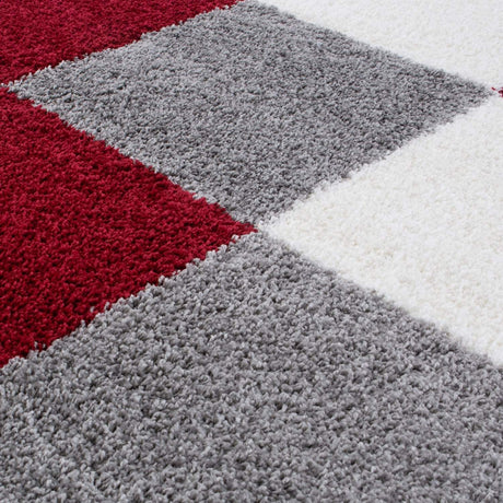 The Rugs Myshaggy Geometric Red Rug - 100%  polypropylene