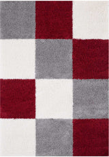 The Rugs Myshaggy Geometric Red Rug - 100%  polypropylene