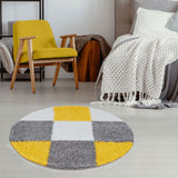 Myshaggy Geometric Yellow Rug by The Rugs
