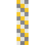 Myshaggy Geometric Yellow Rug by The Rugs