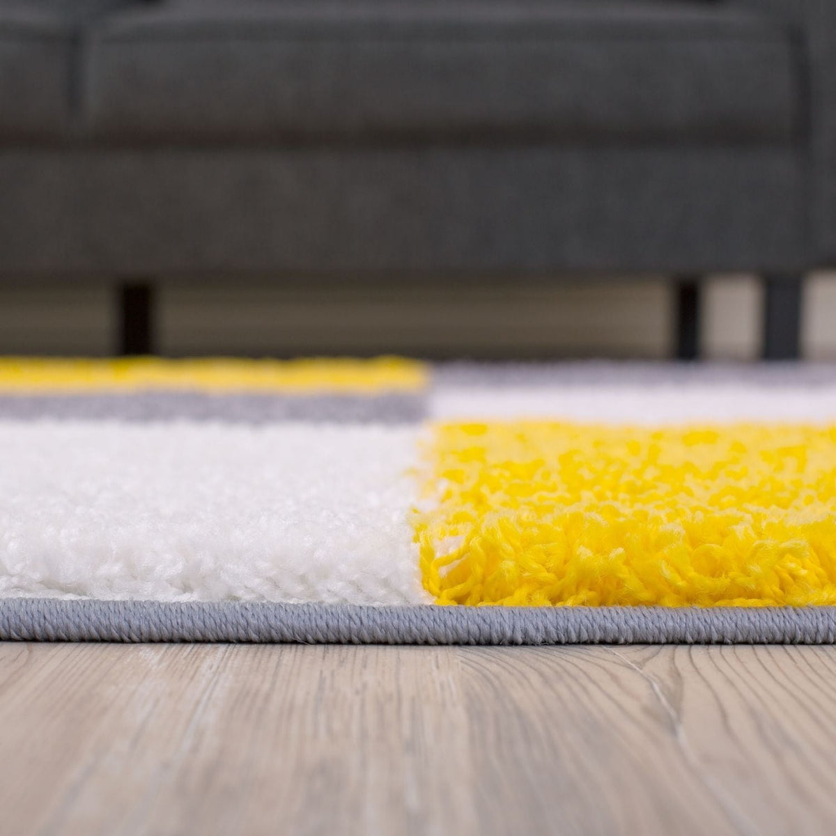 Myshaggy Geometric Yellow Rug by The Rugs