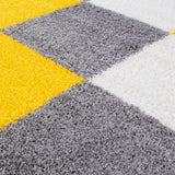 Myshaggy Geometric Yellow Rug by The Rugs
