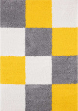Myshaggy Geometric Yellow Rug by The Rugs