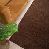 The Rugs Myshaggy Solid Brown Rug