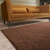 The Rugs Myshaggy Solid Brown Rug