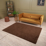 The Rugs Myshaggy Solid Brown Rug
