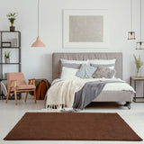 The Rugs Myshaggy Solid Brown Rug