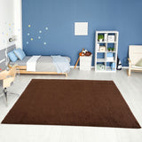 The Rugs Myshaggy Solid Brown Rug