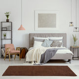The Rugs Myshaggy Solid Brown Rug