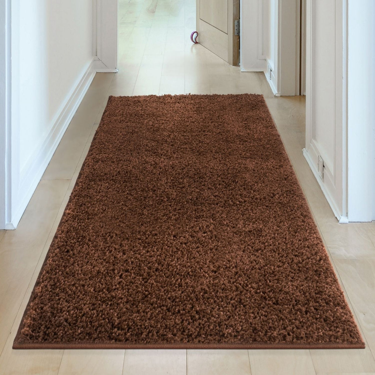 The Rugs Myshaggy Solid Brown Rug