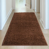 The Rugs Myshaggy Solid Brown Rug