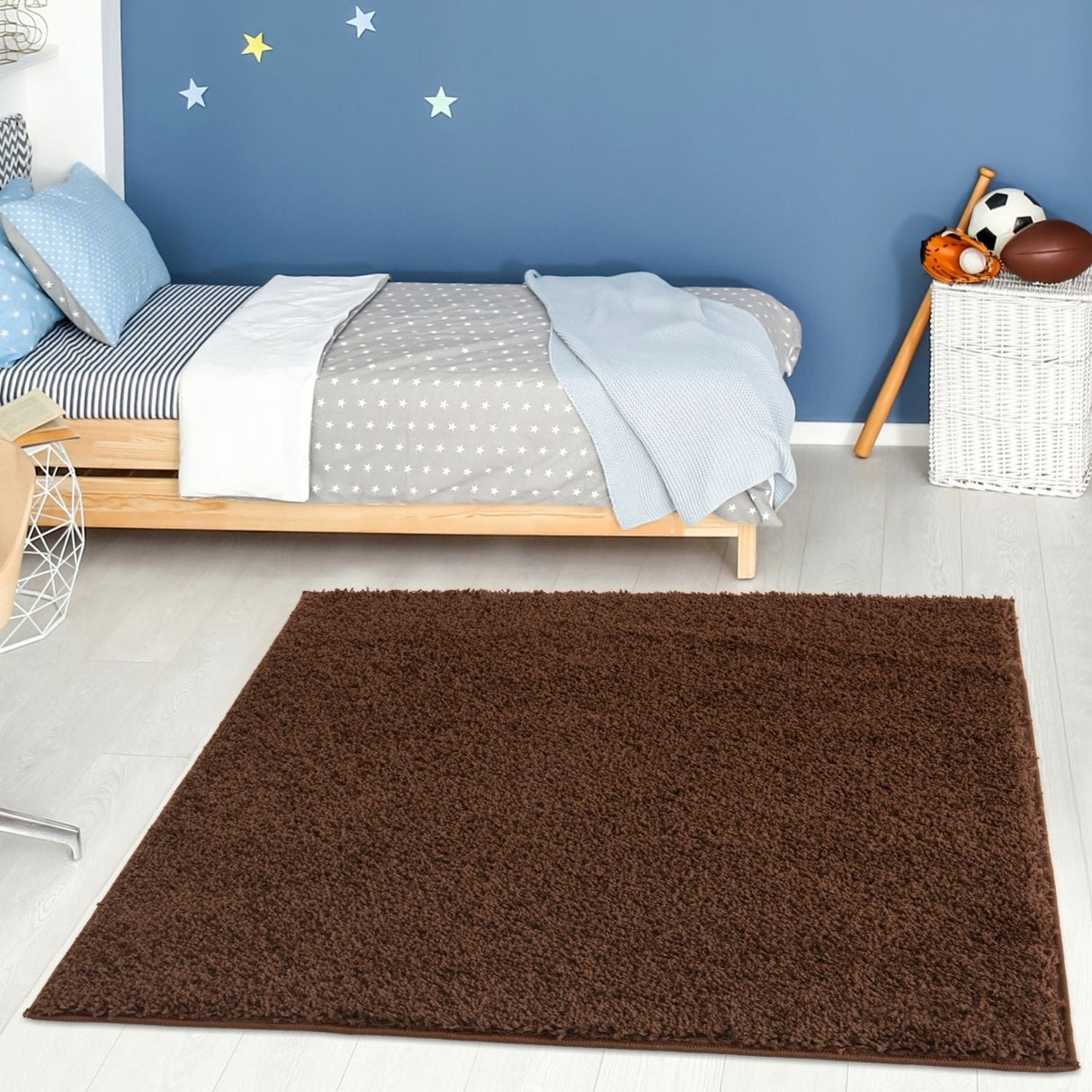 The Rugs Myshaggy Solid Brown Rug