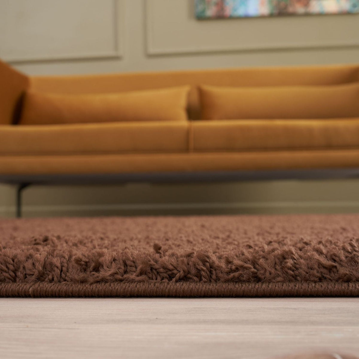The Rugs Myshaggy Solid Brown Rug