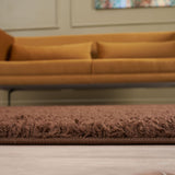 The Rugs Myshaggy Solid Brown Rug