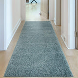 Myshaggy Solid Duck Egg Blue High‑Pile Indoor Rug | The Rugs