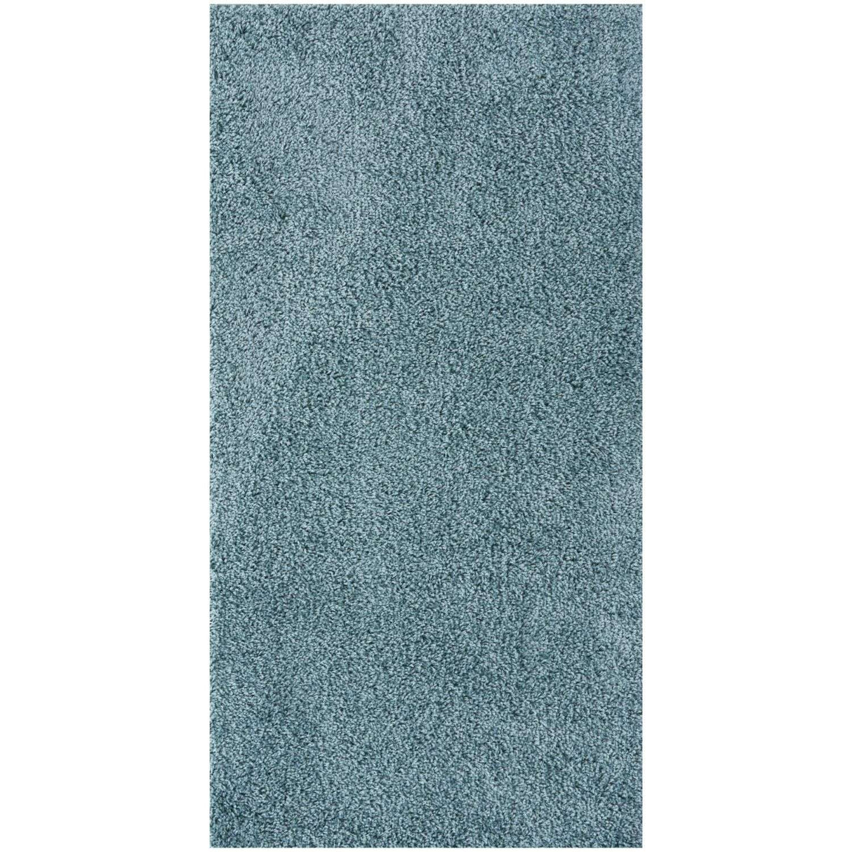 Myshaggy Solid Duck Egg Blue High‑Pile Indoor Rug | The Rugs