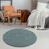 Myshaggy Solid Duck Egg Blue High‑Pile Indoor Rug | The Rugs