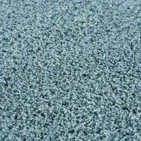 Myshaggy Solid Duck Egg Blue High‑Pile Indoor Rug | The Rugs