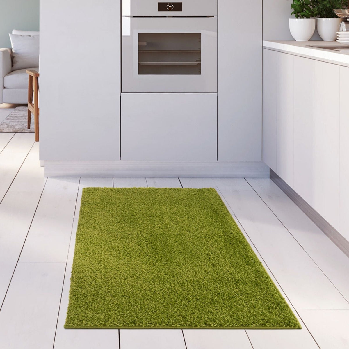 Myshaggy Solid Green Rug