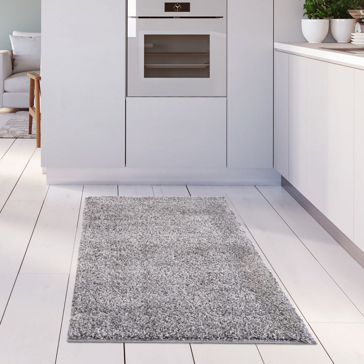Myshaggy Solid Grey Rug
