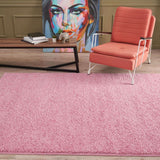 Myshaggy Solid Pink Rug by The Rugs